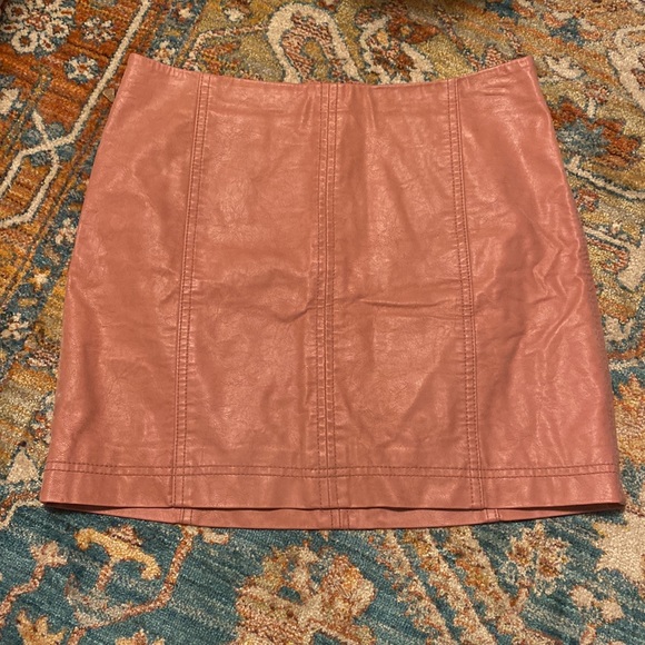FreePeople vegan suede pink mini skirt - Picture 12 of 16